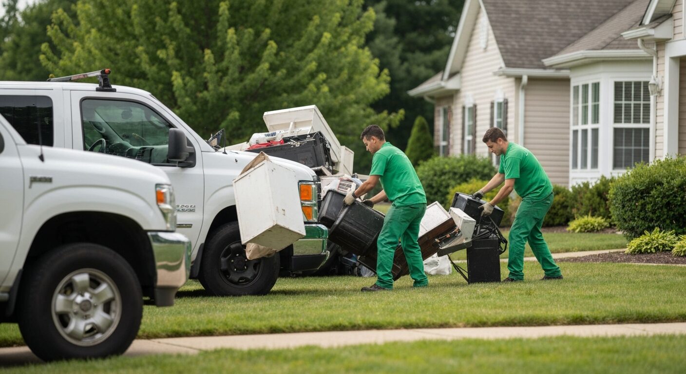 Furniture removal crew working in Hershey, PA