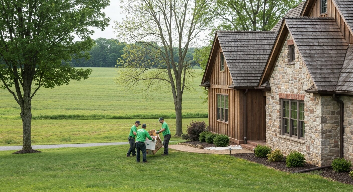 Estate cleanout crew working in Lancaster County, PA
