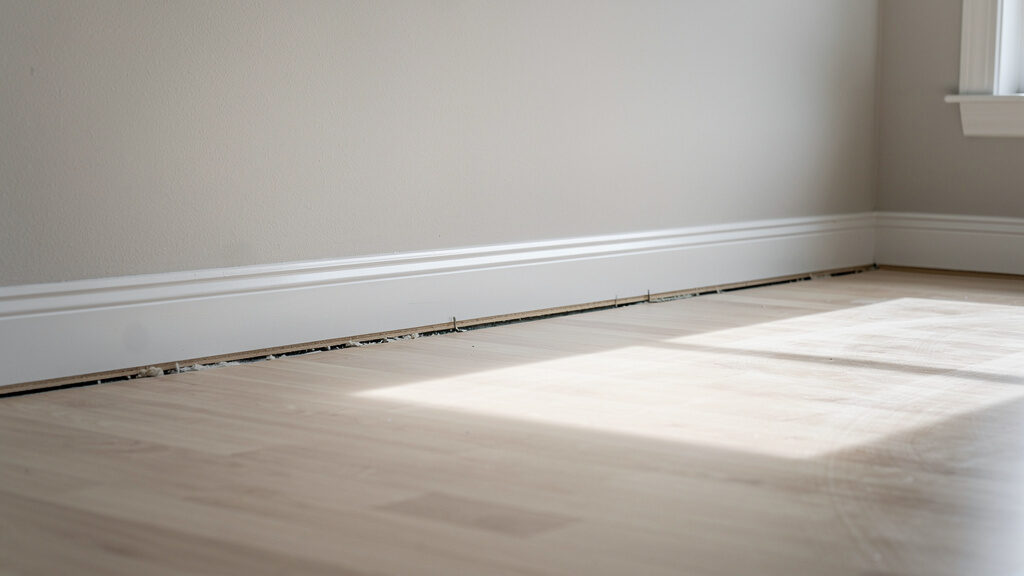 Cleared floor space after professional carpet removal in Mechanicsburg